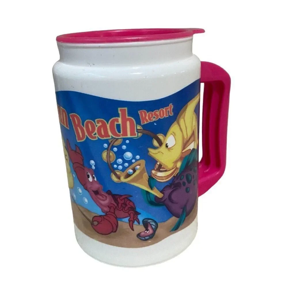 Disney's Caribbean Beach Resort Insulated Mug Cup 12 oz Little Mermaid